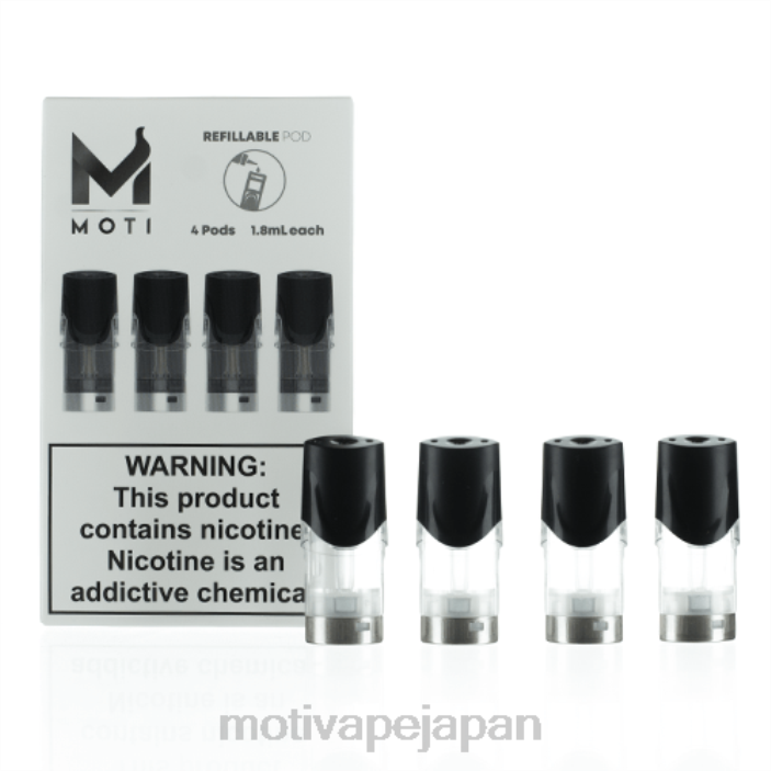 MOTI 詰め替え可能な交換用ポッドカートリッジ (4個入り) 60LN74 Moti Vape Price