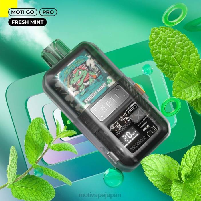 MOTI Go Pro 使い捨て電子タバコ (5%、12000 パフ) フレッシュミント 60LN16 Moti Vape Review