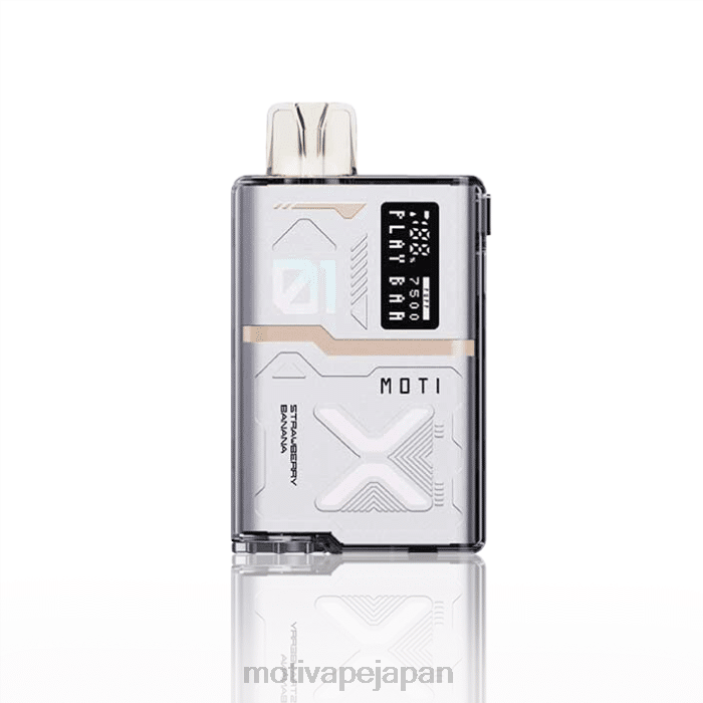 MOTI Play Bar 7500 個の使い捨て VAPE (5%、7500 パフ) イチゴバナナ 60LN55 Moti Vape Pods Japan