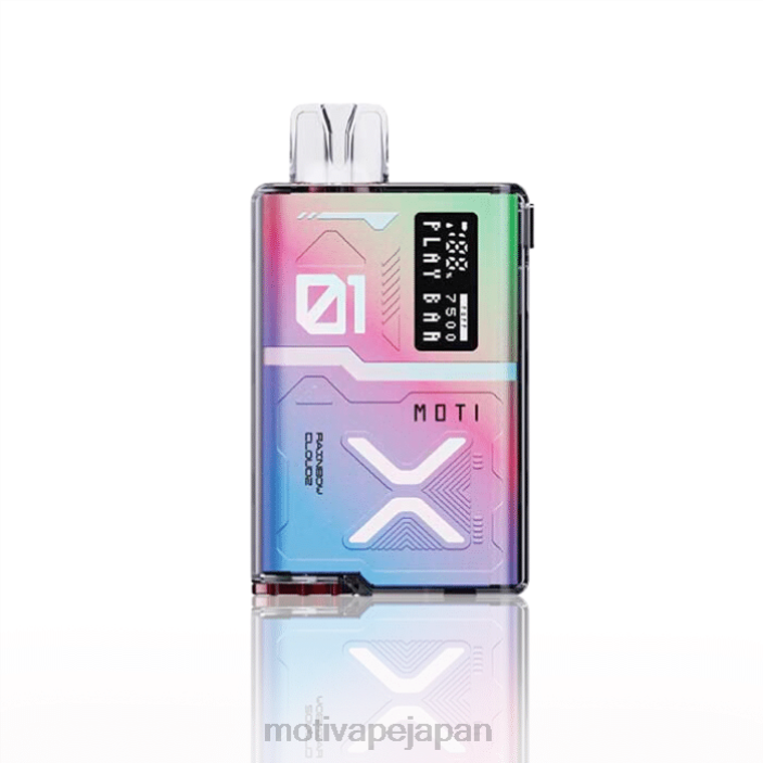 MOTI Play Bar 7500 個の使い捨て VAPE (5%、7500 パフ) レインボークラウドズ 60LN57 Moti Vape Near Me