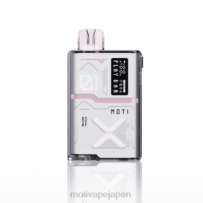 MOTI Play Bar 7500 個の使い捨て VAPE (5%、7500 パフ) ピンクの爆弾 60LN58 Moti 電子タバコ