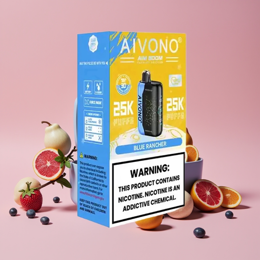 Aivono AIM BOOM 25000 Puffs ブルーランチャー Type-C充電