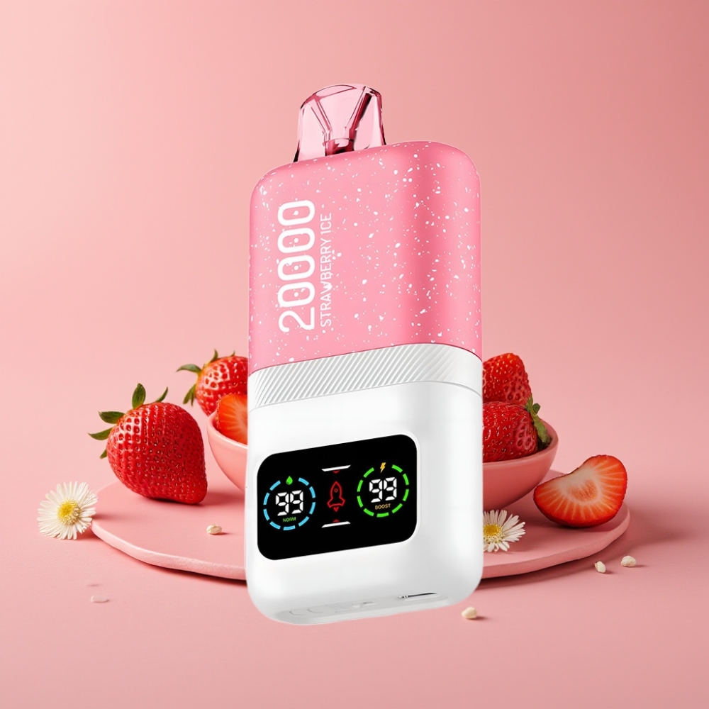 Aivono AIM MAGIC 20000 Puffs ストロベリーアイス Dual Mesh Coils Type-C充電