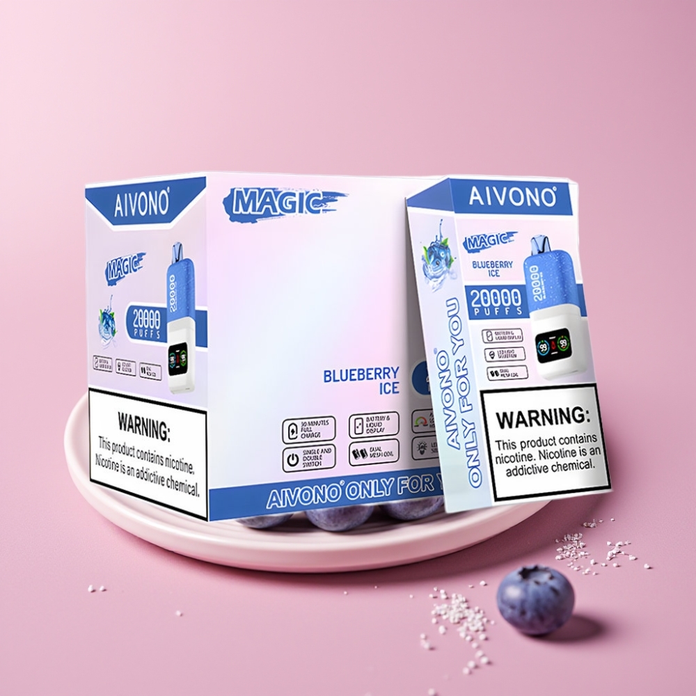 Aivono AIM MAGIC 20000 Puffs ブルーベリーアイス Type-C充電