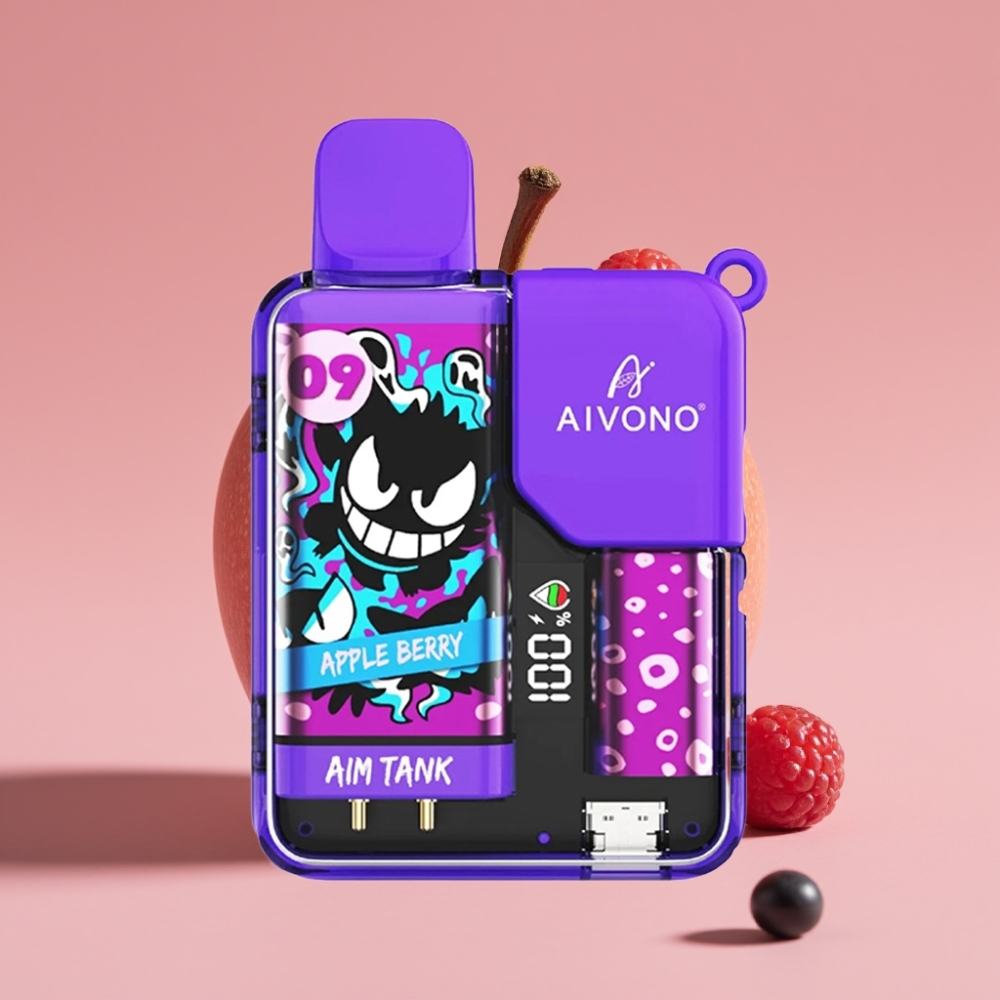 Aivono AIM-TANK 9500 Puffs 18ml 650mAh りんごベリー