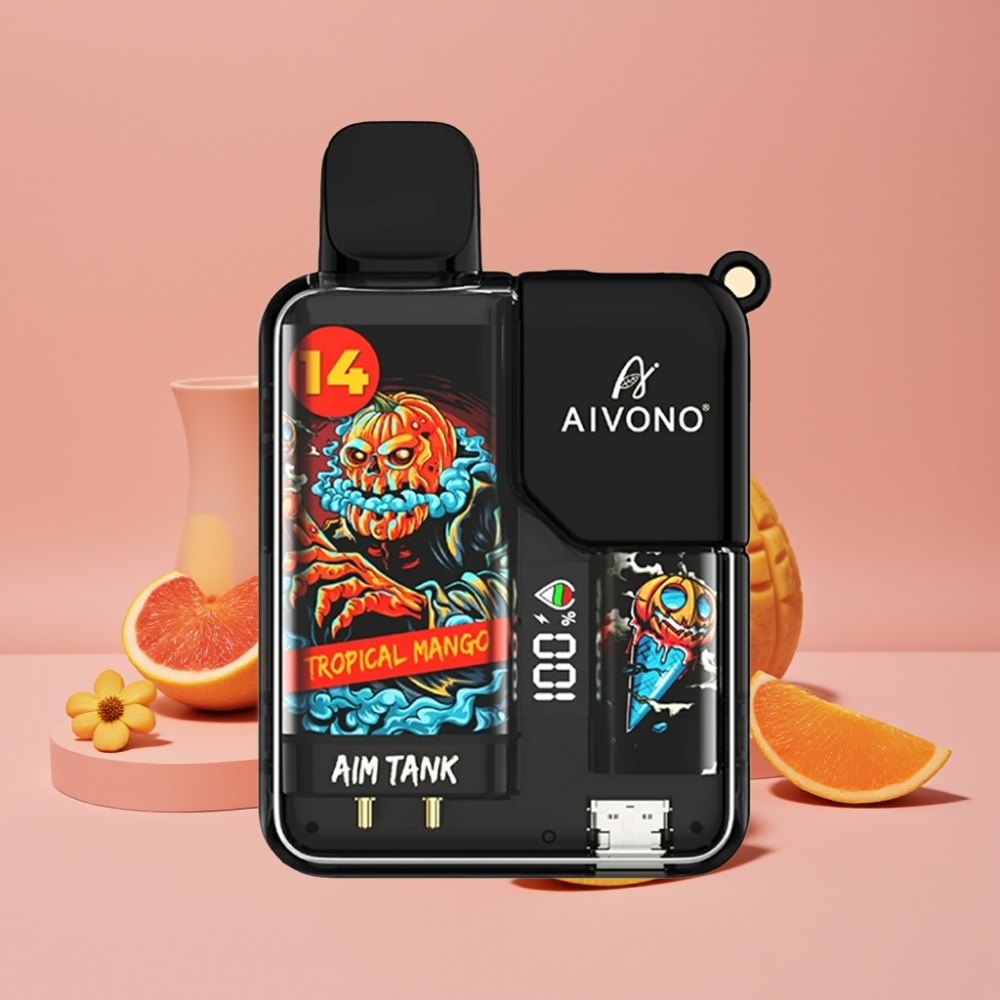 Aivono AIM-TANK 9500 Puffs 18ml トロピカルマンゴー