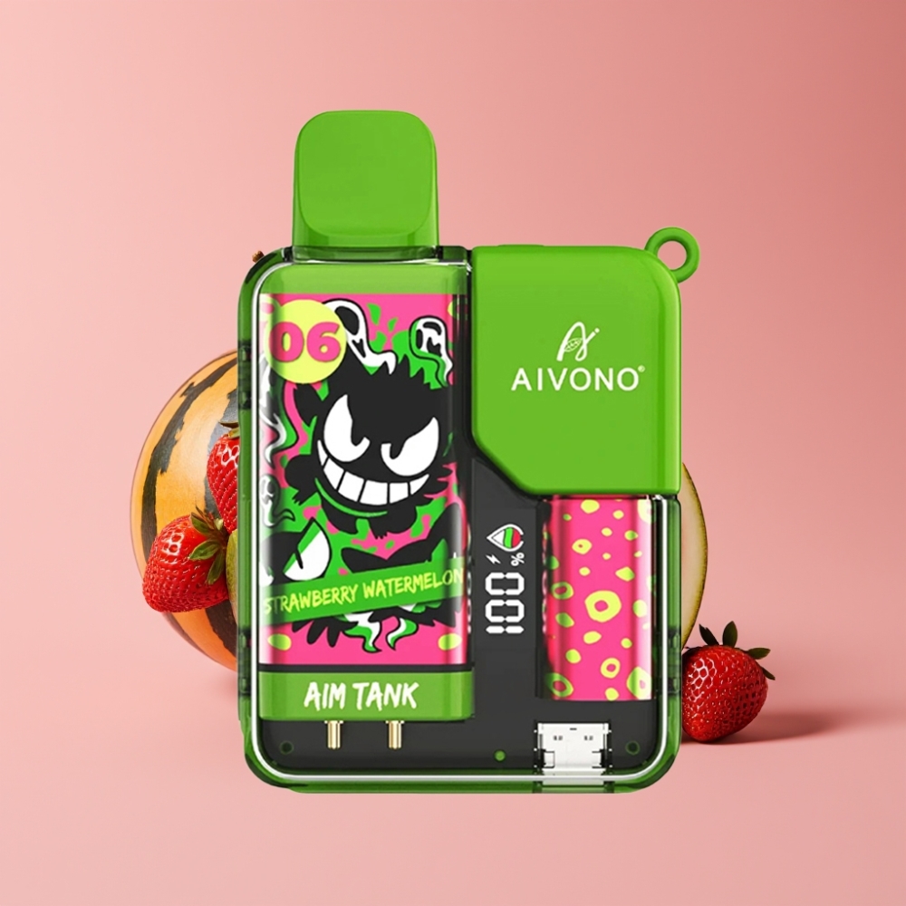 Aivono AIM-TANK 9500 Puffs 18ml ストロベリーウォーターメロン