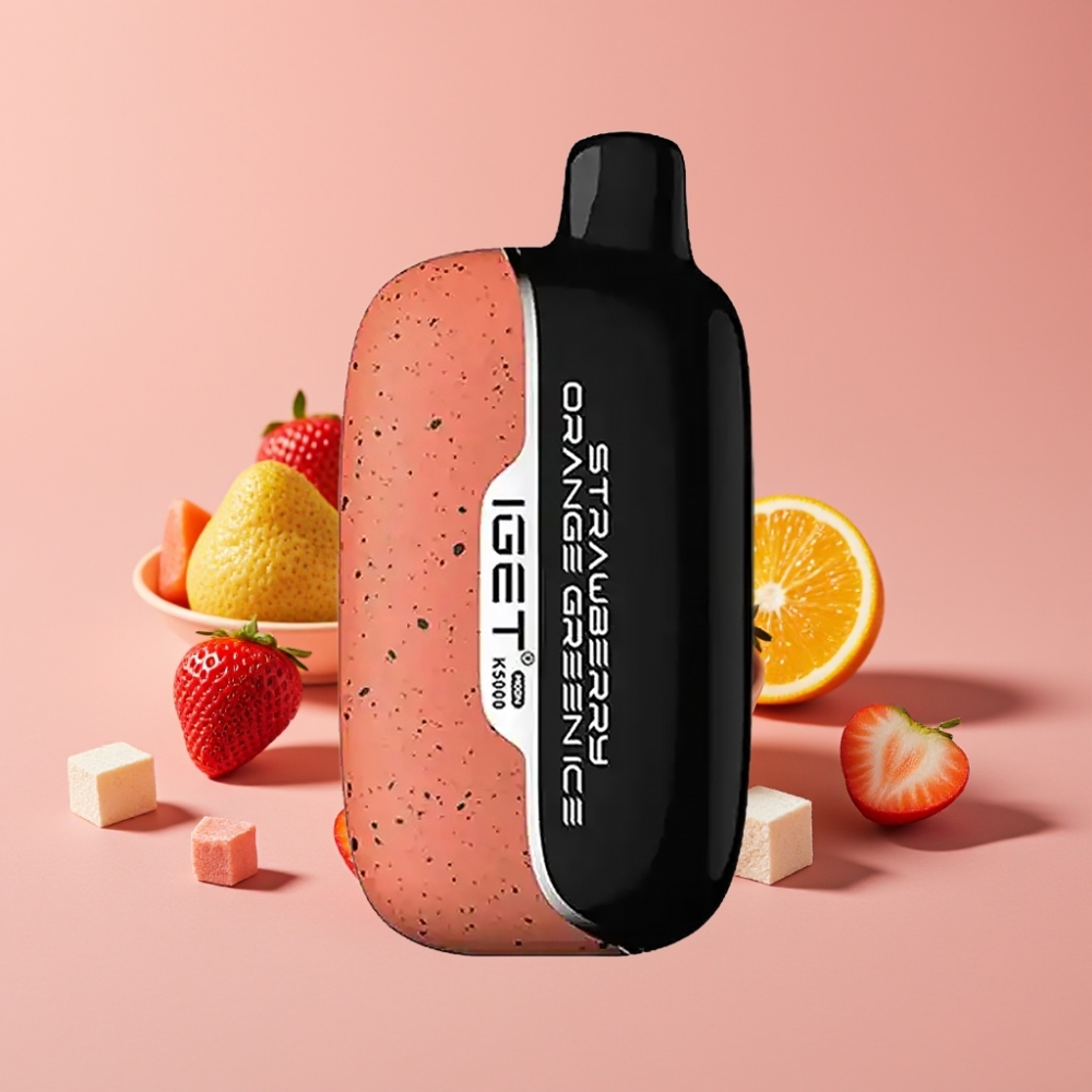 IGET Moon K5000 Puffs ストロベリーオレンジグリーンアイス 81.5g