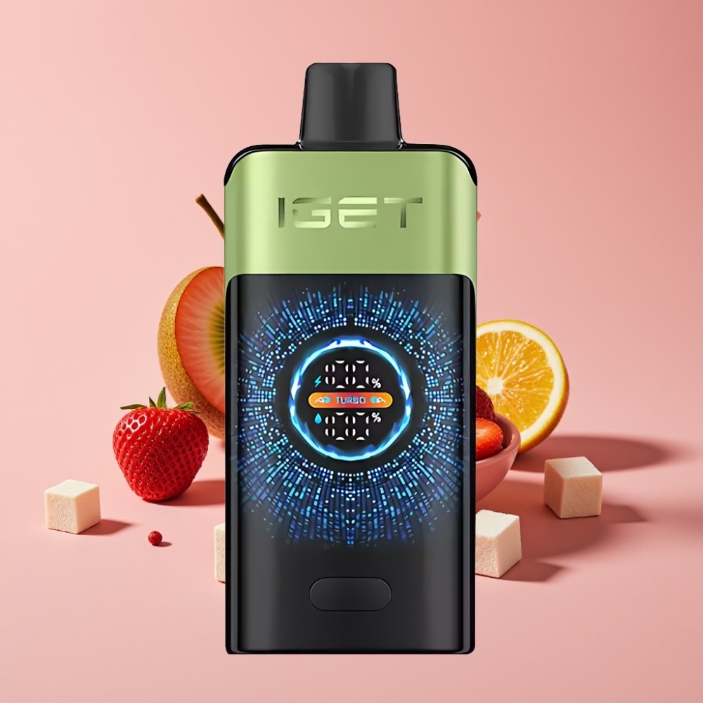 IGET ONE 12000パフ デュアルメッシュコイル ストロベリーキウアイス