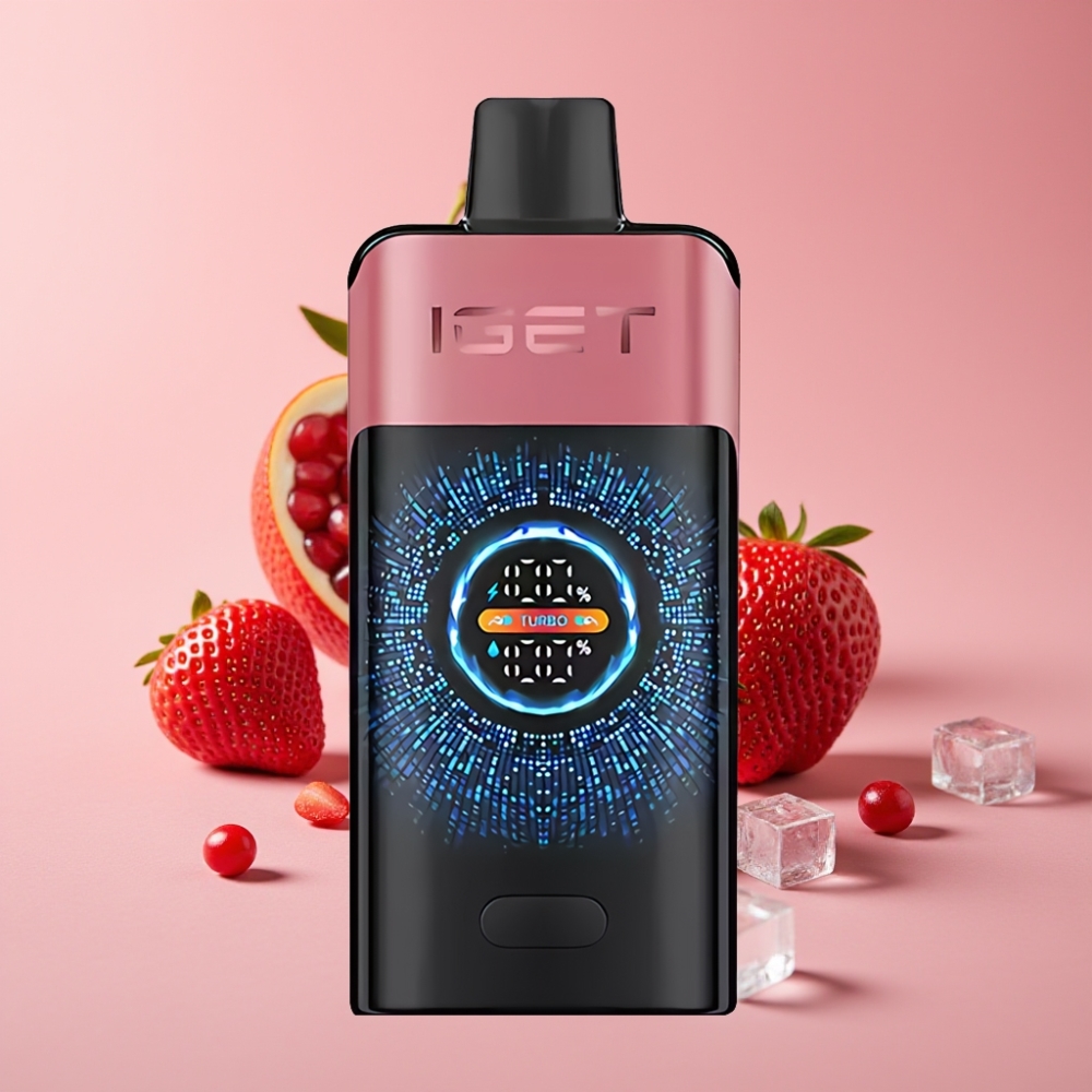IGET ONE 12000 Puffs 大容量2700mAh ストロベリーザクロアイス