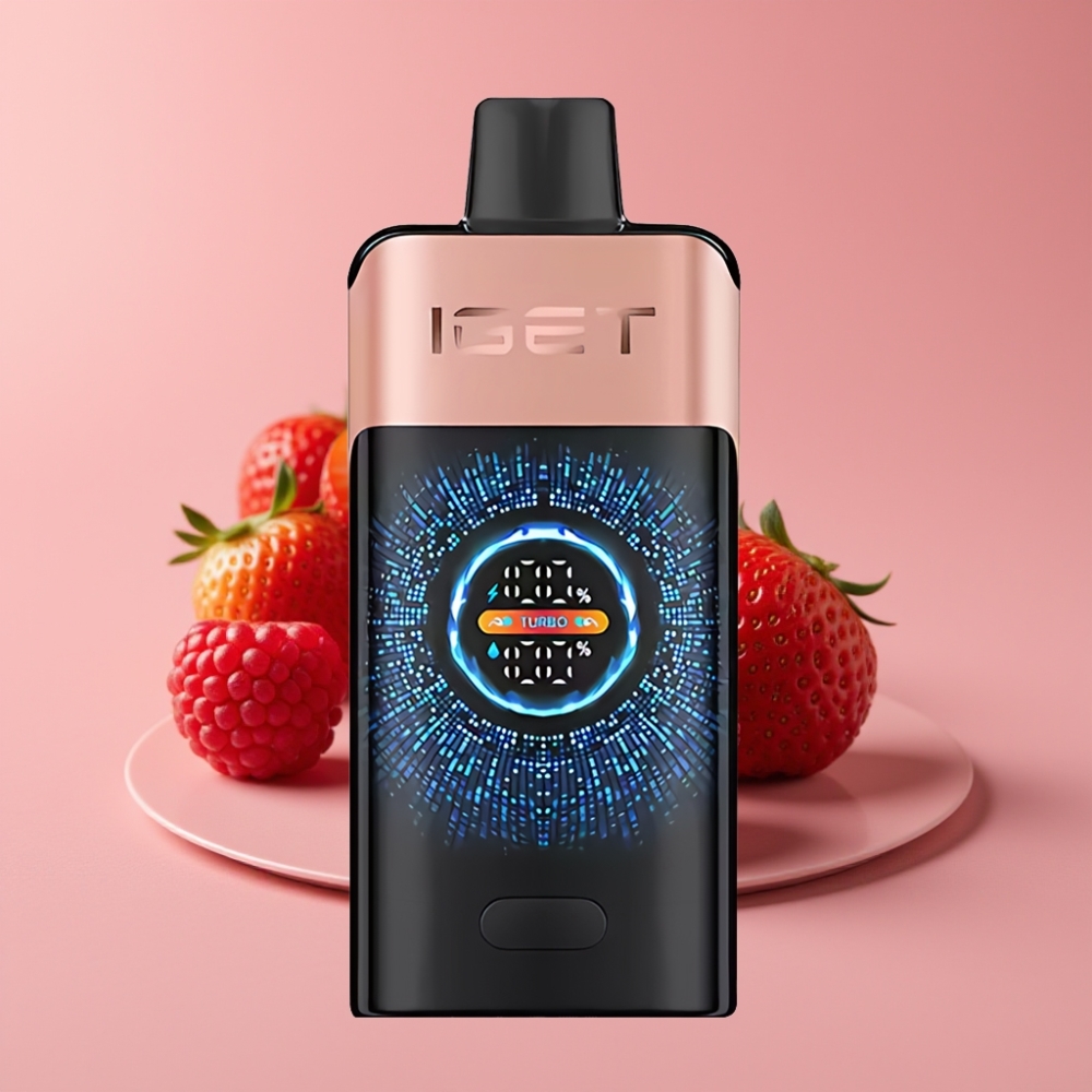 IGET ONE 12000 Puffs 2700mAh ストロベリーレズベリー