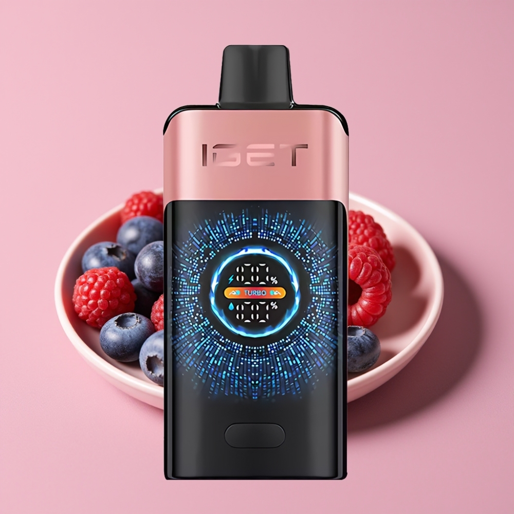 IGET ONE 12000 Puffs ブルーベリーレーズベリー 2700mAh