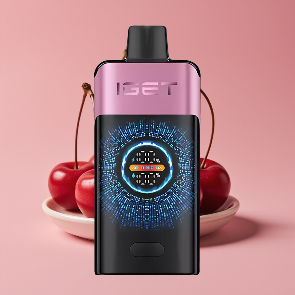 IGET ONE 12000 Puffs Disposable Vape チェリーモンスター Large Curved Color Screen
