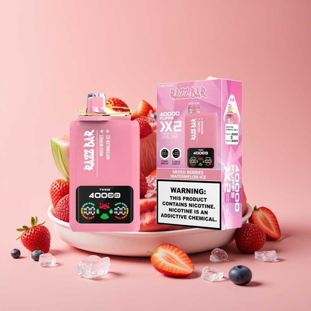 Razz Bar 40000パフ 650Mah Type-C ミックスベリー＆ウォーターメロンアイス