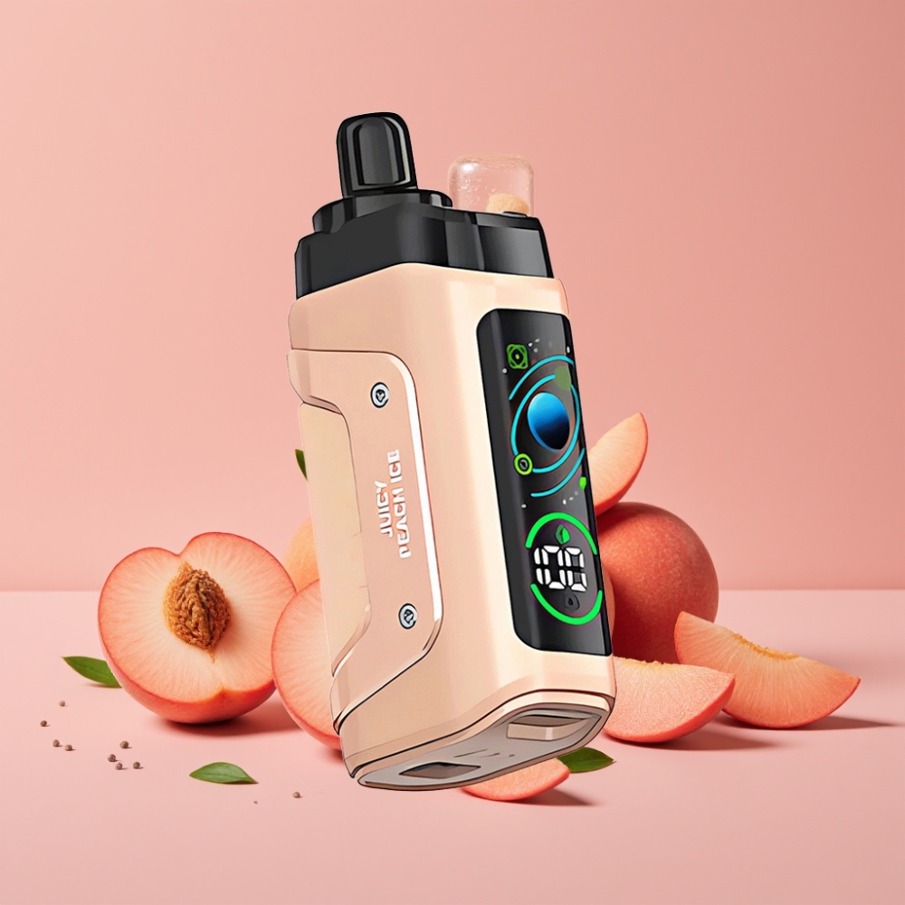 Razz Bar 45000 パフ ジューシーピーチアイス 1.0オームメッシュコイル Type-C充電