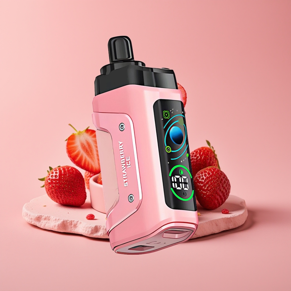 Razz Bar 45000 Puffs 1.0Ohmメッシュコイル ストロベリーアイス