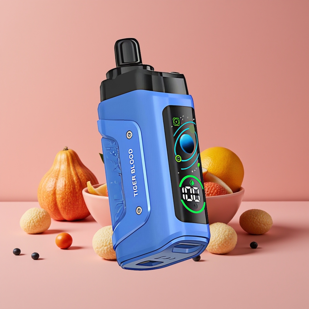 Razz Bar 45000 Puffs タイガーブラッド 1.0Ohmメッシュコイル Type-C充電