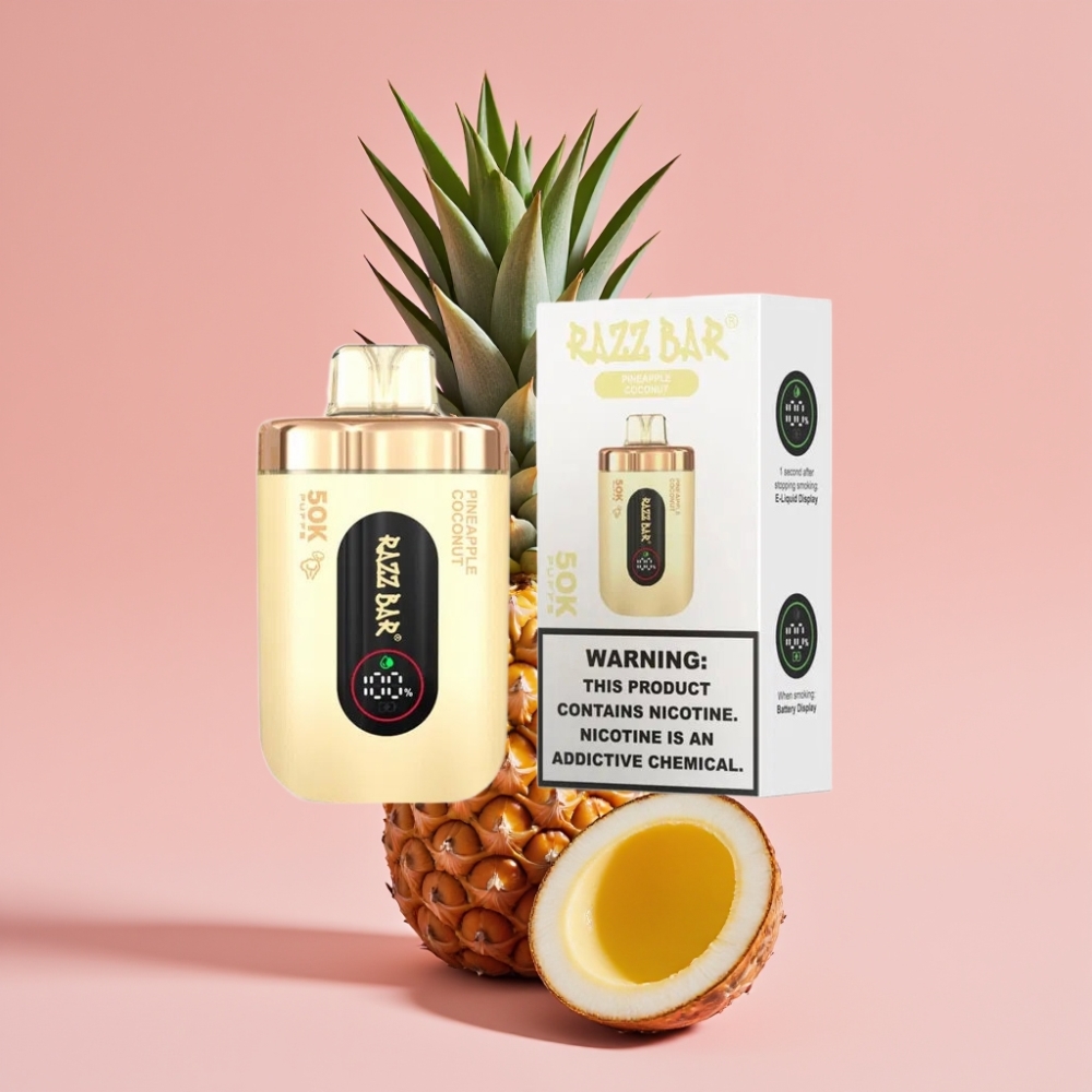 Razz Bar 50K Puffs 650mAh パイナップルココナッツ